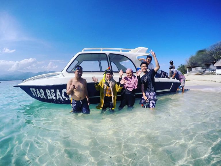 Snorkeling Gili Trawangan Menggunakan Speedboat